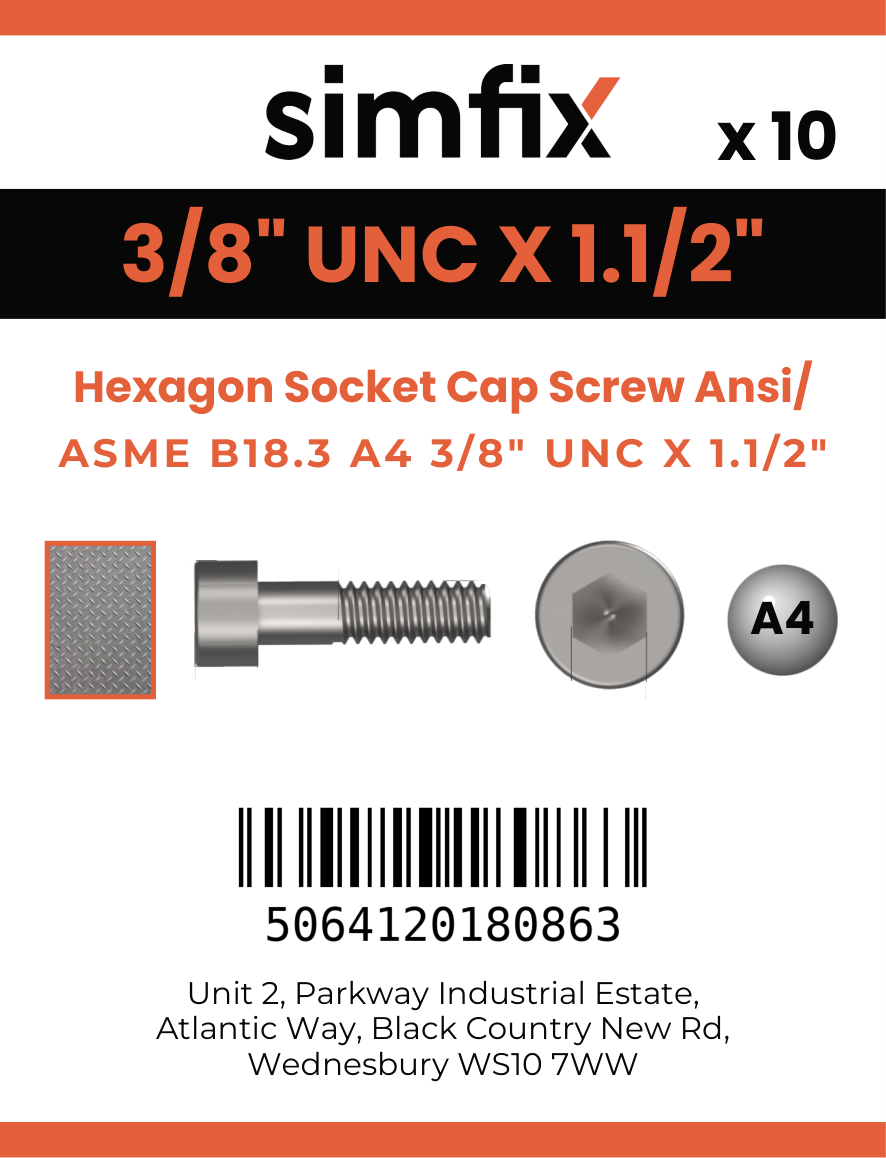 Simfix product label - 4762UA438038-D