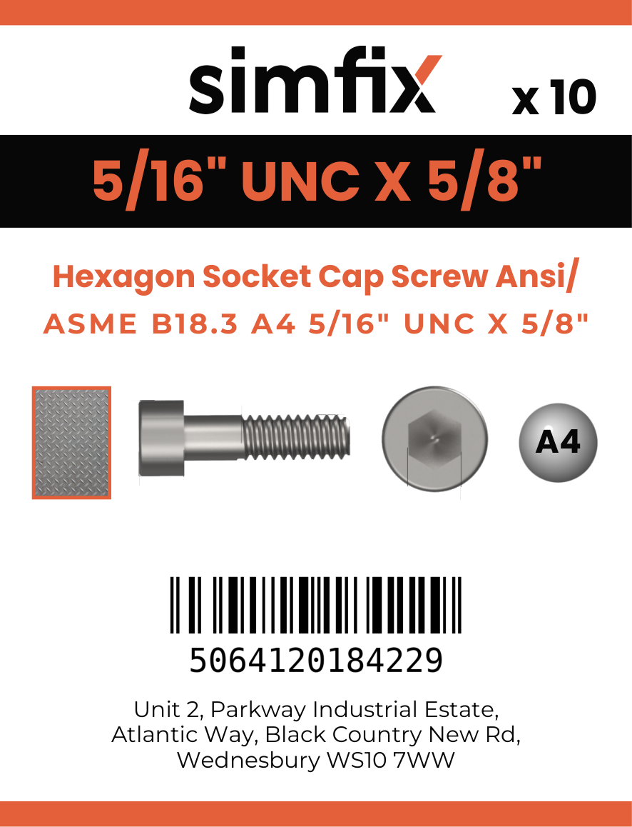 Simfix product label - 4762UA4516016-D