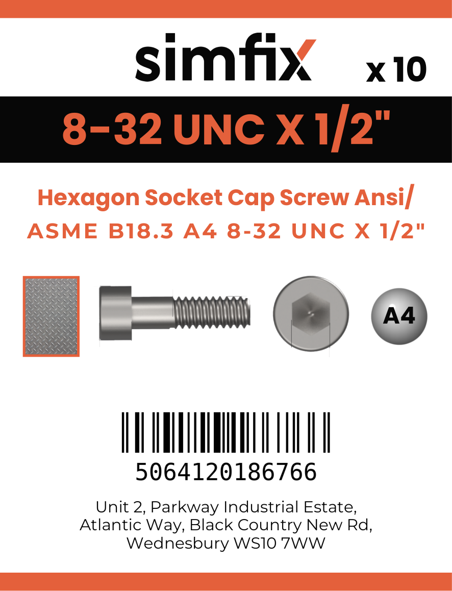 Simfix product label - 4762UA4N08013-D