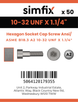 Simfix product label - 4762UFA21032032-T