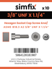 Simfix product label - 4762UFA238032-D
