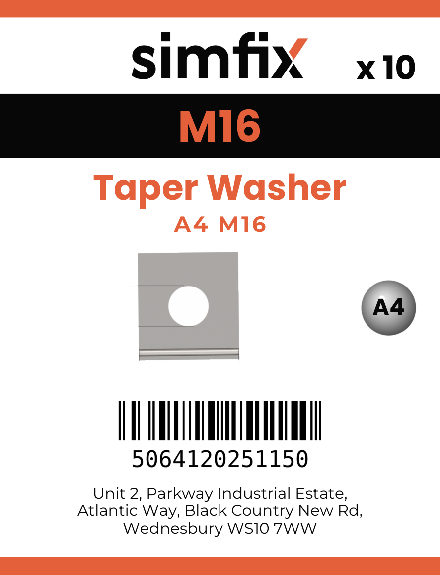 Simfix product label - 4WTM1605D-T