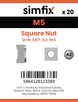 Simfix product label - 557A205-D