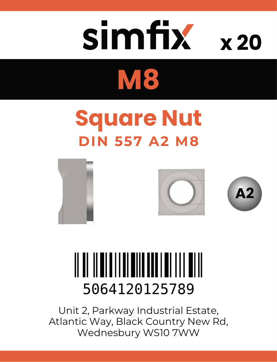 Simfix product label - 557A208-D