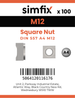 Simfix product label - 557A412-T