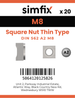 Simfix product label - 562A208-D
