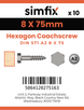 Simfix product label - 571A208075-D