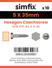 Simfix product label - 571A405035-D