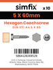 Simfix product label - 571A405060-D