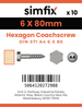 Simfix product label - 571A406080-D