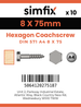 Simfix product label - 571A408075-D