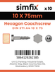 Simfix product label - 571A410075-D