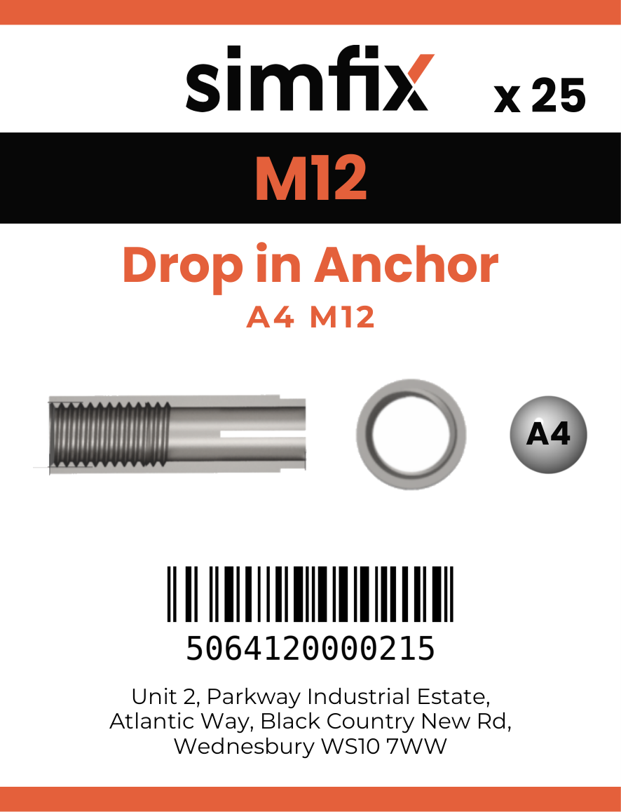 Simfix product label - 65012040-T