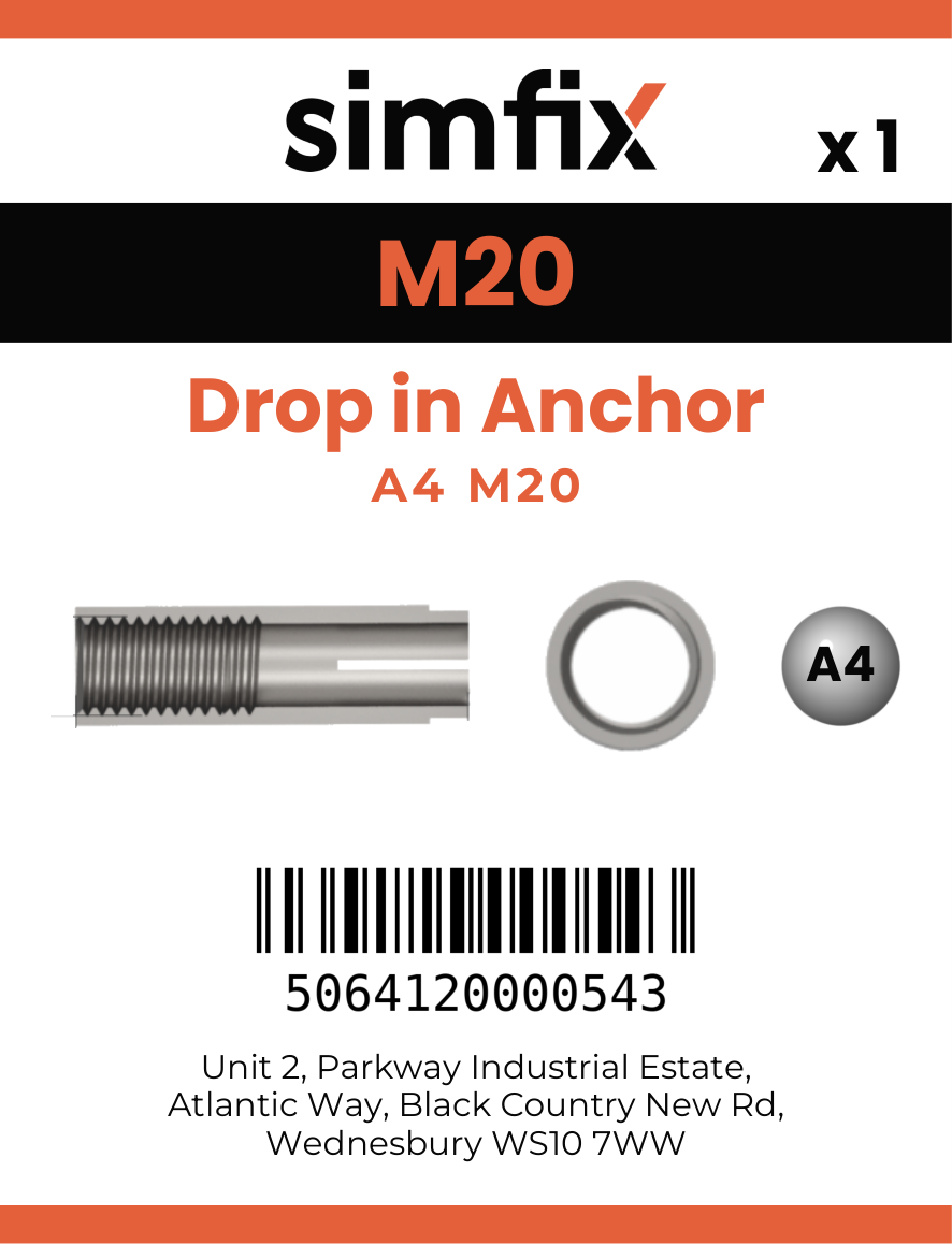 Simfix product label - 65020080-D