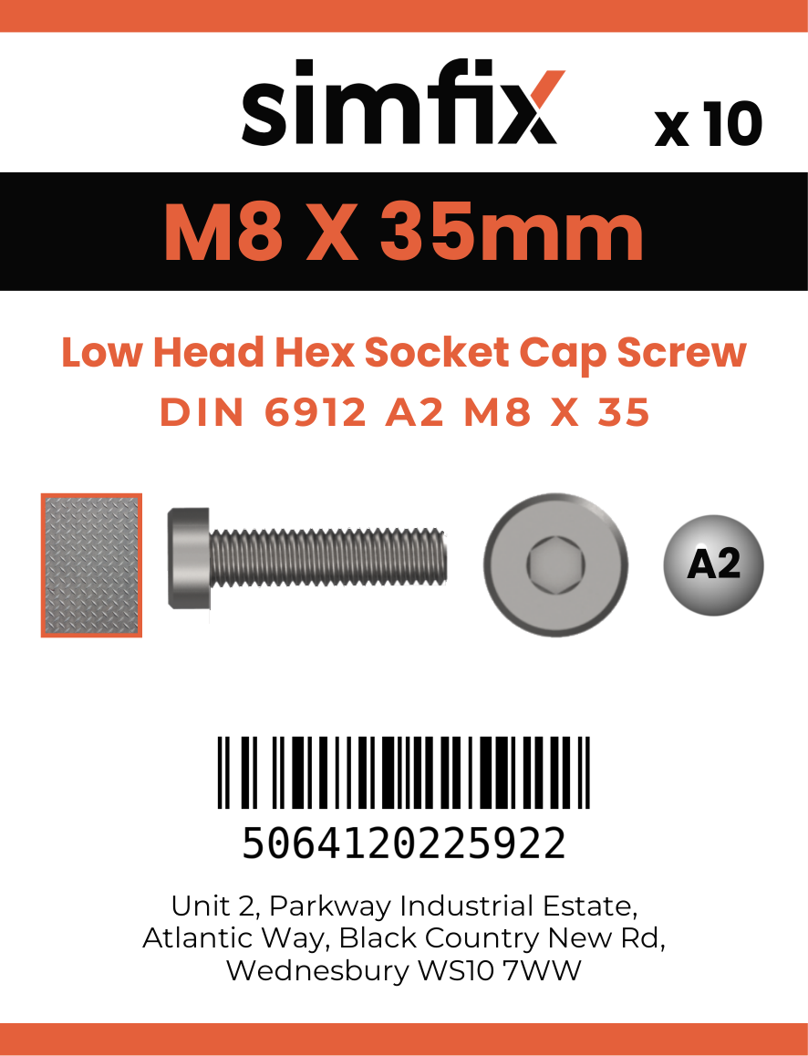 Simfix product label - 6912A208035-D