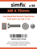 Simfix product label - 6912A208070-T