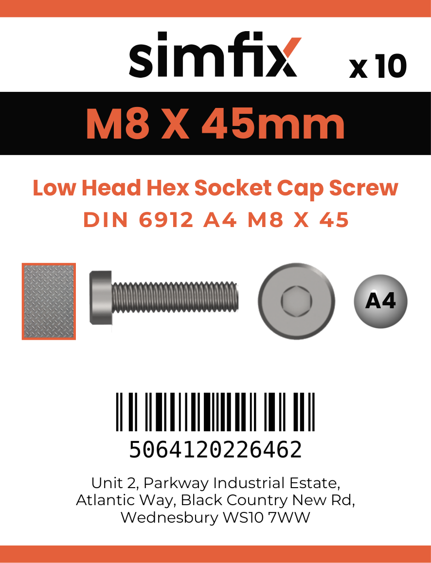 Simfix product label - 6912A408045-D