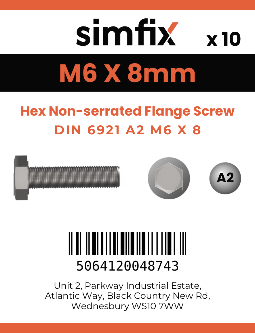 Simfix product label - 6921A206008-D