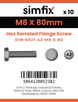 Simfix product label - 6921ZA208080-D
