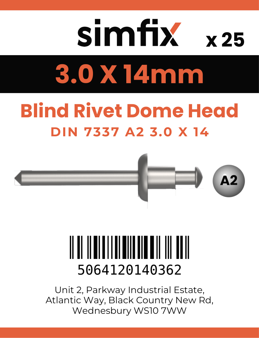 Simfix product label - 7337A2A23014-D