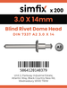 Simfix product label - 7337A2A23014-T