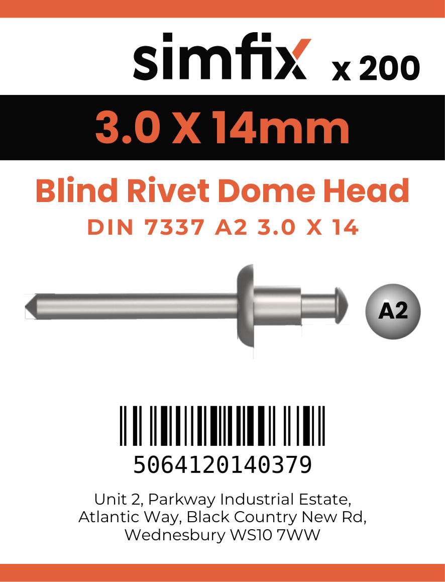 Simfix product label - 7337A2A23014-T