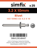 Simfix product label - 7337A2A23210-D