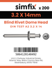 Simfix product label - 7337A2A23214-T