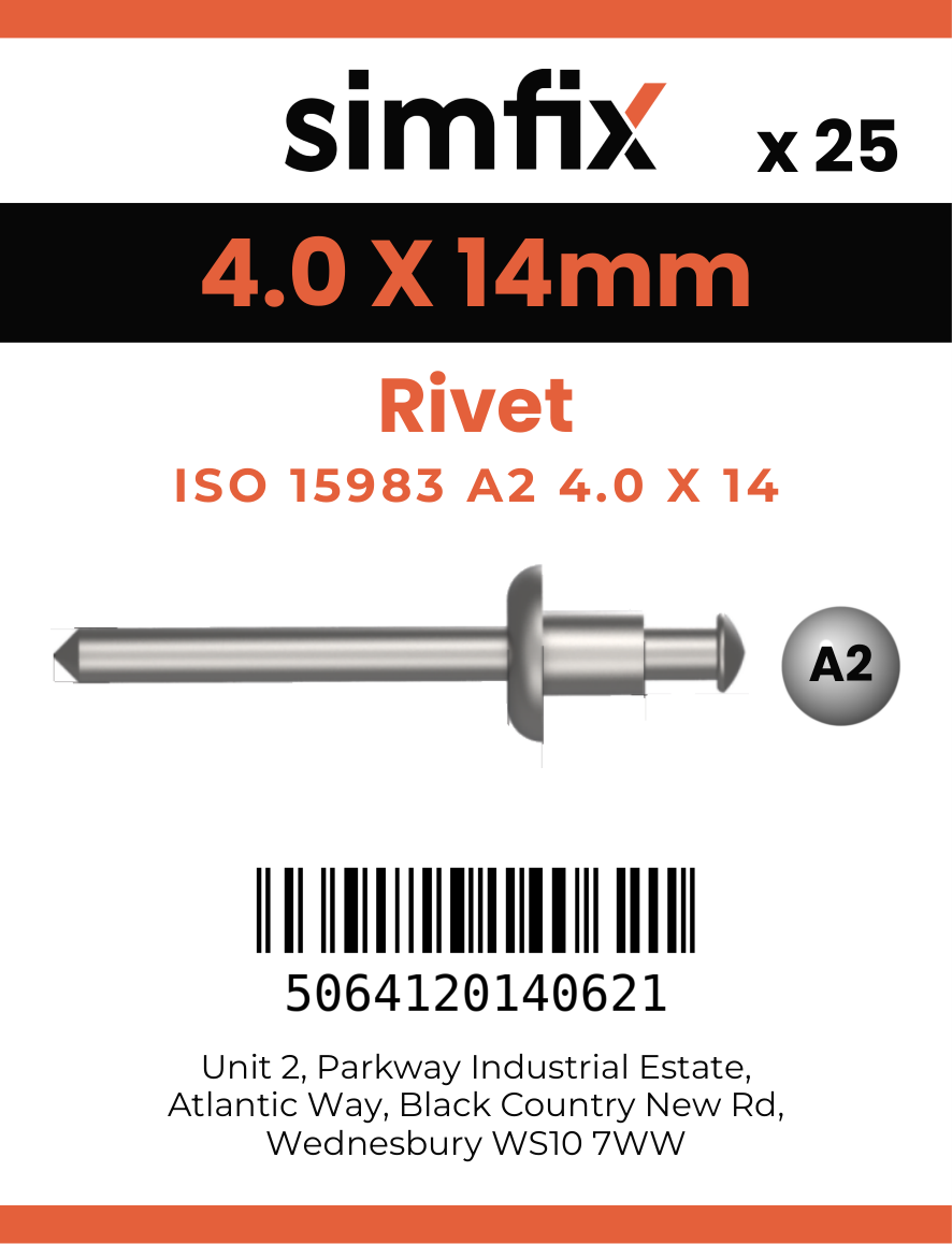 Simfix product label - 7337A2A24014-D