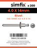 Simfix product label - 7337A2A24014-T