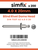 Simfix product label - 7337A2A24020-T