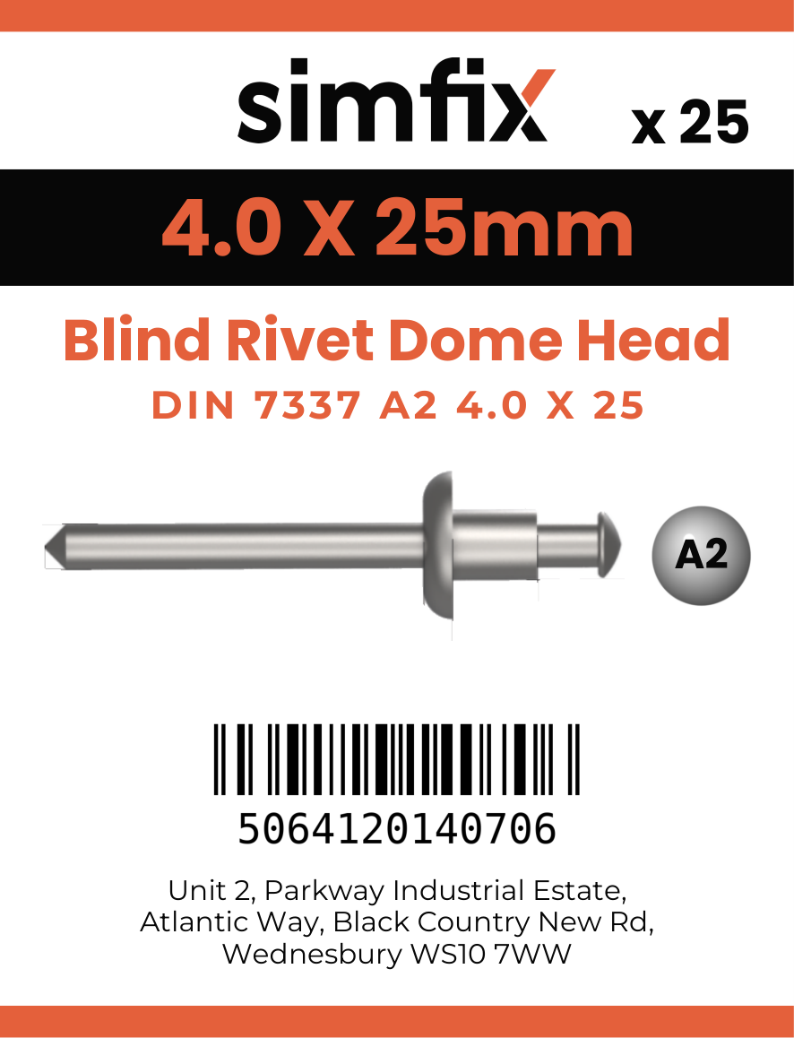 Simfix product label - 7337A2A24025-D