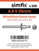 Simfix product label - 7337A2A24025-T