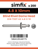 Simfix product label - 7337A2A24810-T