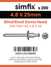 Simfix product label - 7337A2A24825-T
