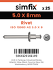 Simfix product label - 7337A2A25008-D