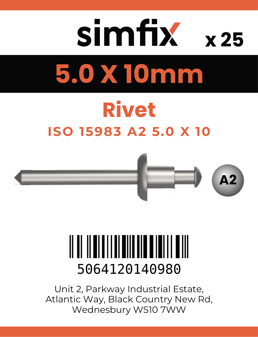Simfix product label - 7337A2A25010-D