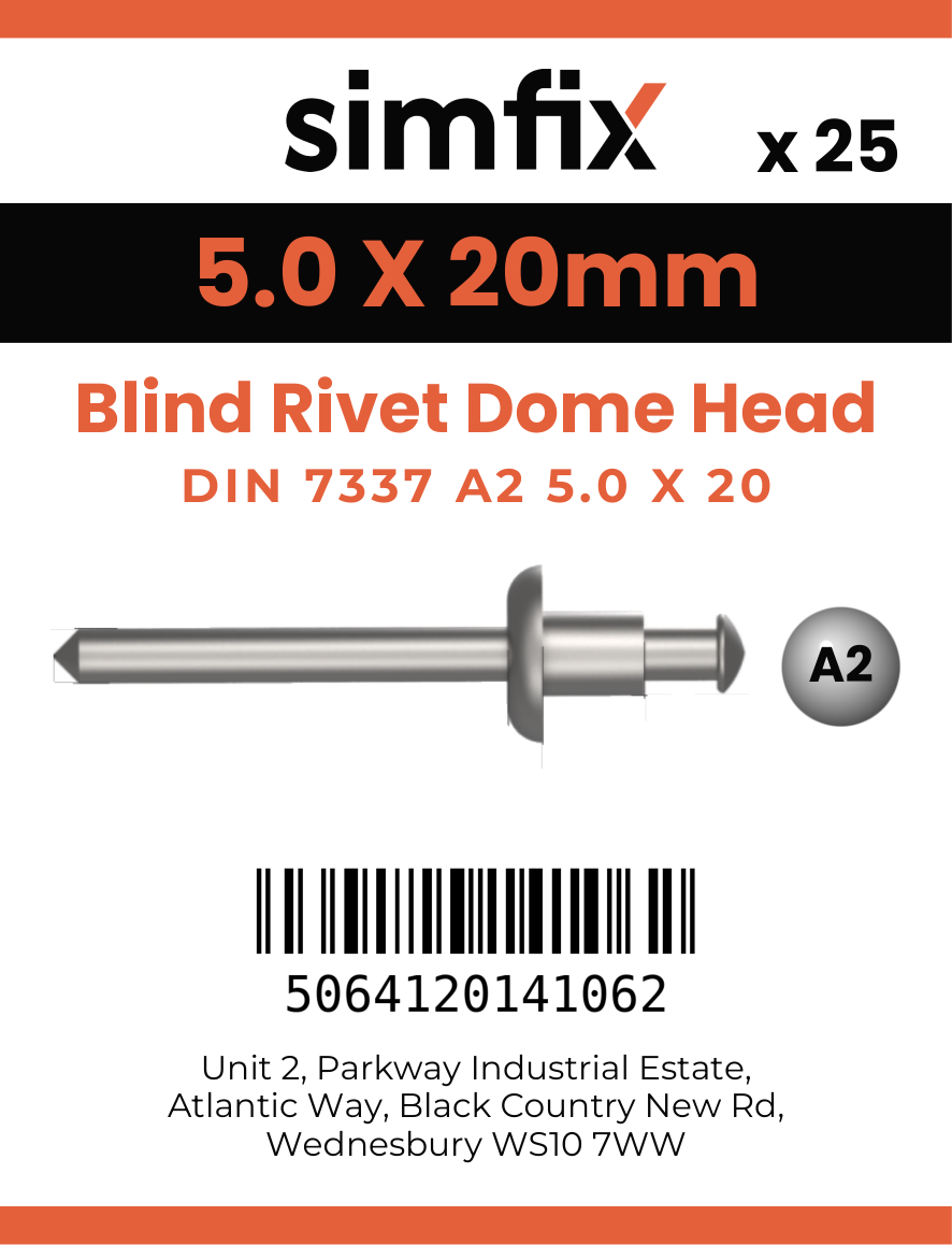 Simfix product label - 7337A2A25020-D