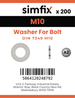 Simfix product label - 7349A4105-T