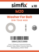 Simfix product label - 7349A4210-D