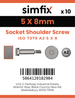 Simfix product label - 7379A205008-D