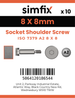 Simfix product label - 7379A208008-D