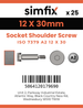 Simfix product label - 7379A212030-T