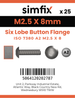 Simfix product label - 73802A2025008T-D