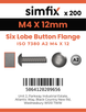 Simfix product label - 73802A204012T-T