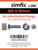 Simfix product label - 73802A205016T-T