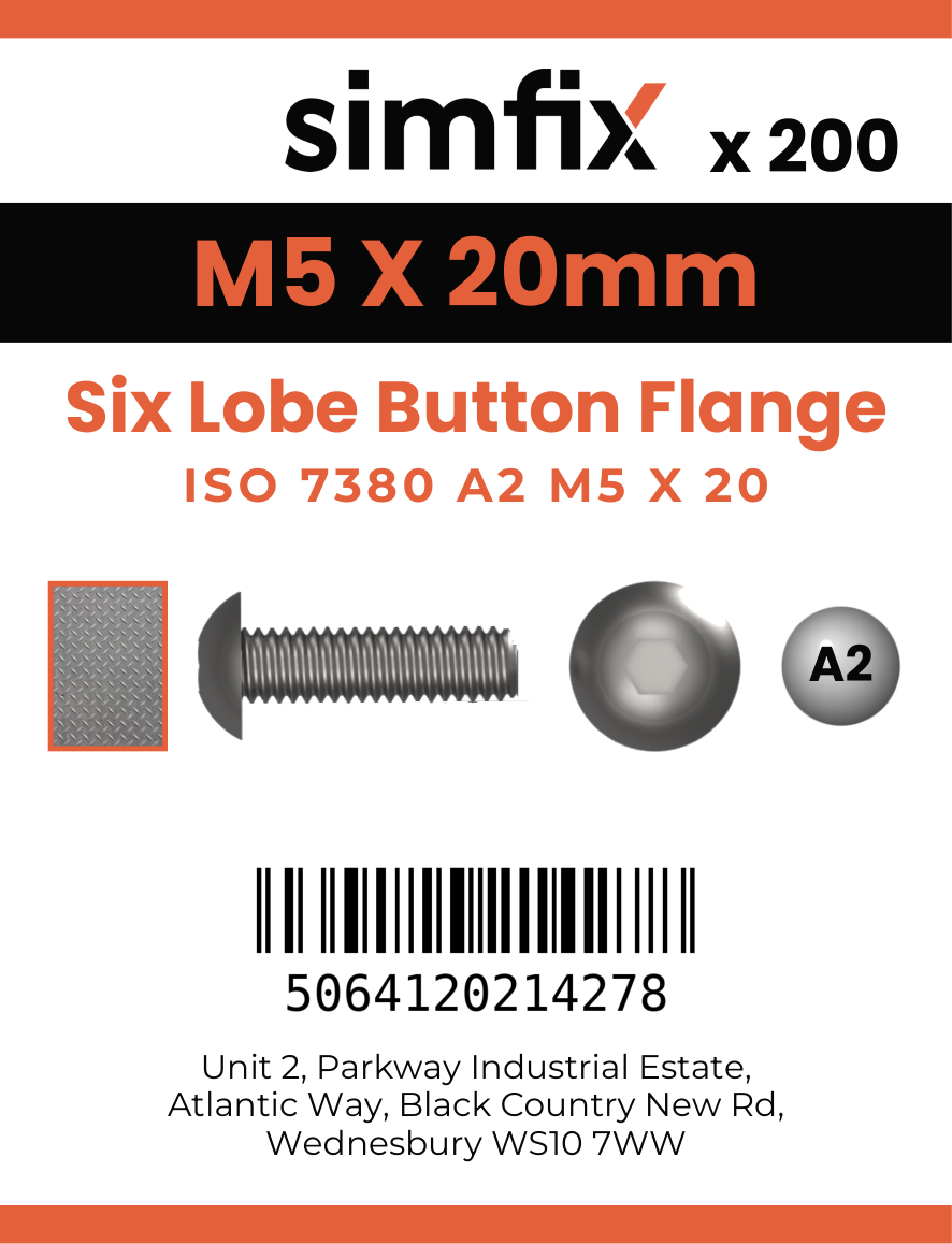Simfix product label - 73802A205020T-T