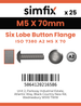 Simfix product label - 73802A205070TX-D