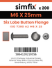 Simfix product label - 73802A206025TX-T