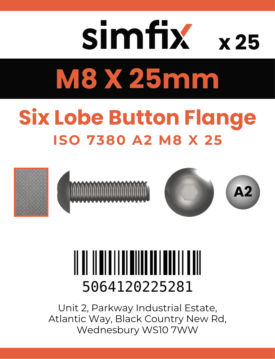 Simfix product label - 73802A208025TX-D